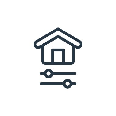 Akıllı metinden simge vektörünü ayarlar. Düzenlenebilir inme ayarlarının ince çizgisi. Web ve mobil uygulamalar, logo ve yazdırma ortamlarında kullanım için doğrusal imza ayarları.