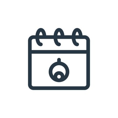 Bebek partisi konseptinden bir ikon vektörü. Düzenlenebilir felcin ince bir çizgisi. Web ve mobil uygulamalarda kullanmak için doğrusal tarih işareti, logo, yazdırma ortamı.