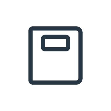 Ecommerce ui konseptinden ikon vektörü. Düzenlenebilir kitap vuruşunun ince çizgisi. Web ve mobil uygulamalarda kullanmak için kitap doğrusal işareti, logo, yazdırma ortamı.