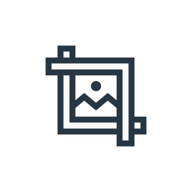 Grafik tasarım konseptinden ekin ikonu vektörü. İnce çizgili düzenlenebilir felç çizgisi. Web ve mobil uygulamalarda kullanmak için doğrusal kırpma işareti, logo, yazdırma ortamı.