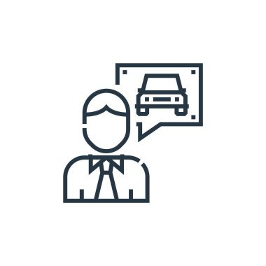 Sürüş okulu konseptinden ikon vektörü. Düzenlenebilir inmenin ince bir çizgisi. Web ve mobil uygulamalarda kullanmak için eğitici doğrusal işareti, logo, yazdırma ortamı.