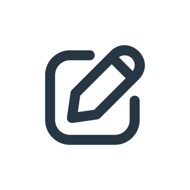 E- posta konseptinden simge vektörü yazmak. Düzenlenebilir vuruşun ince çizgisi. Web ve mobil uygulamalarda kullanım için doğrusal işaret yazma, logo, yazdırma ortamı.