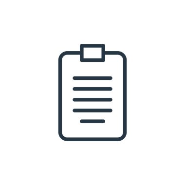 Ofis konseptinde çalışan simge vektörünü rapor et. Düzenlenebilir felç raporunun ince çizgisi. Web ve mobil uygulamalar, logo ve yazdırma ortamlarında kullanım için doğrusal işareti rapor et.
