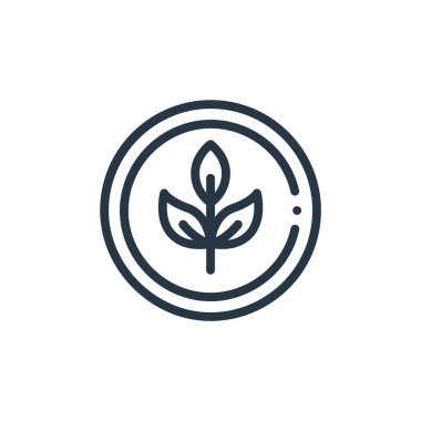 Beslenme konseptinden organik ikon vektörü. Organik düzenlenebilir felcin ince bir çizgisi. Web ve mobil uygulamalarda kullanmak için organik doğrusal işaret, logo, yazdırma ortamı.