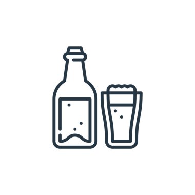Hollanda konseptinden bira ikonu vektörü. İnce çizgili, düzenlenebilir bira vuruşu çizgisi. Web ve mobil uygulamalarda kullanmak için bira doğrusal işareti, logo, yazdırma ortamı.