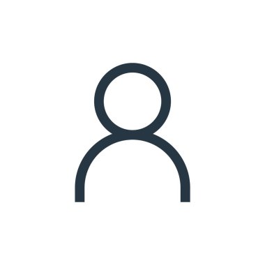 etkileşim konseptinden kullanıcı profili vektörü. Kullanıcı profili düzenlenebilir vuruşun ince çizgisi. Web ve mobil uygulamalarda kullanmak için kullanıcı profili doğrusal işareti, logo, yazdırma ortamı.