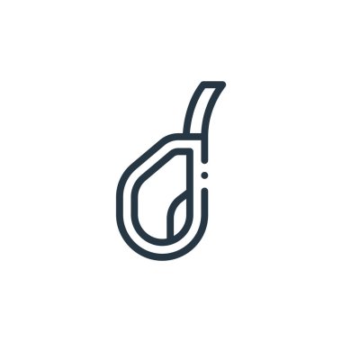 Beslenme konseptinden kuzu ikonu vektörü. İnce çizgili, düzenlenebilir kuzu çarpması. Web ve mobil uygulamalarda kullanmak için kuzu doğrusal işareti, logo, yazdırma ortamı.