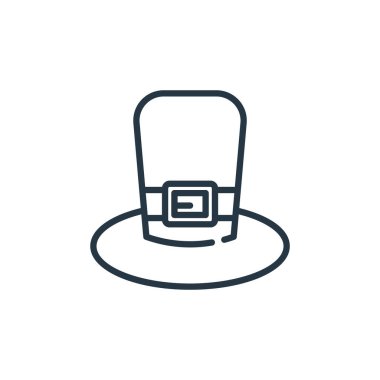 Aziz Patrick Günü konseptinden bir ikon vektörü. Düzenlenebilir şapka vuruşunun ince bir çizgisi. İnternet ve mobil uygulamalarda kullanmak için doğrusal işaret, logo, yazdırma ortamı.