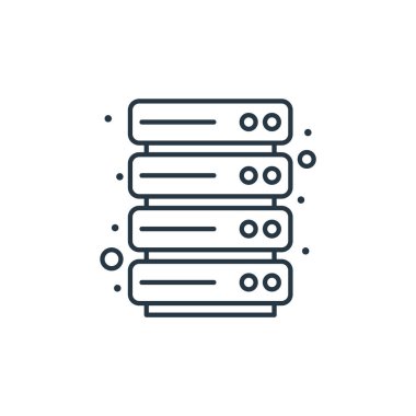 Seo konseptinden ikon vektörü sunuluyor. Düzenlenebilir felce ev sahipliği yapmanın ince çizgisi. Web ve mobil uygulamalar, logo ve yazdırma ortamlarında kullanım için doğrusal işaret veriliyor.