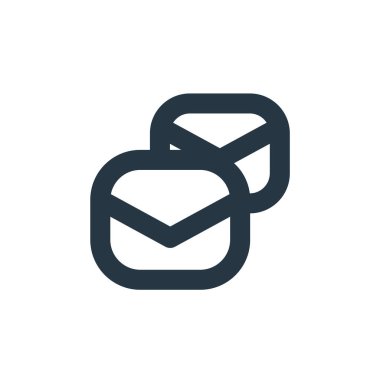 E- posta konseptinden posta simgesi vektörü. İnce çizgili postayla düzenlenebilir felç çizgisi. Web ve mobil uygulamalarda kullanmak için e- posta doğrusal işareti, logo, yazdırma ortamı.