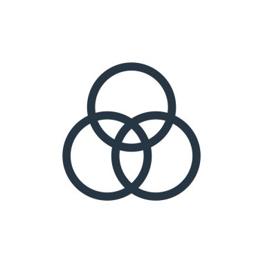 Vektör düzenleme kavramından rgb simgesi vektörü. Düzenlenebilir rgb felcinin ince çizgisi. rgb web ve mobil uygulamalarda kullanmak için doğrusal işaret, logo, yazdırma ortamı.