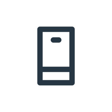 PX cihazları kavramından akıllı telefon simgesi vektörü. Düzenlenebilir akıllı telefon vuruşunun ince bir çizgisi. Web ve mobil uygulamalarda kullanmak için akıllı telefon doğrusal işareti, logo, yazdırma ortamı.