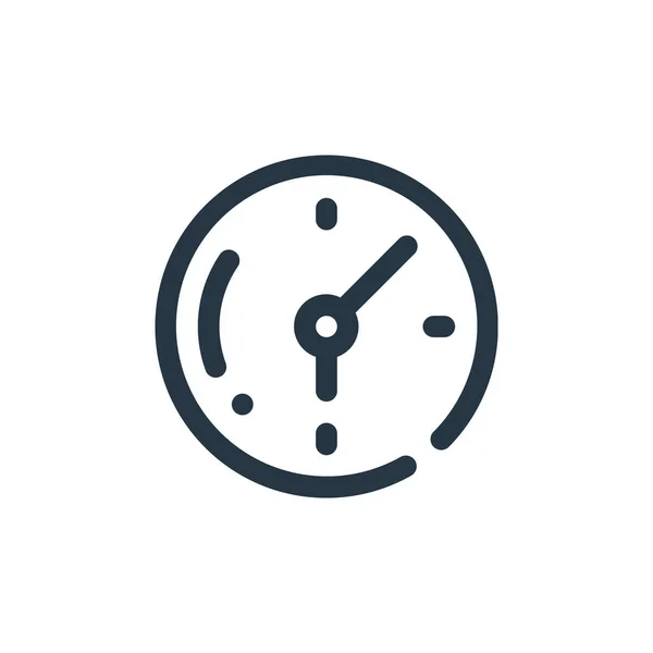 Vector Icono Reloj Del Concepto Interfaz Usuario Ilustración Línea Delgada — Vector de stock