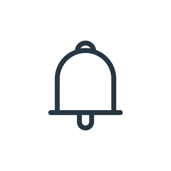 Glockensymbol Vektor Aus Verschiedenen Konzepten Dünne Abbildung Des Glockenstichs Klingelzeichen — Stockvektor