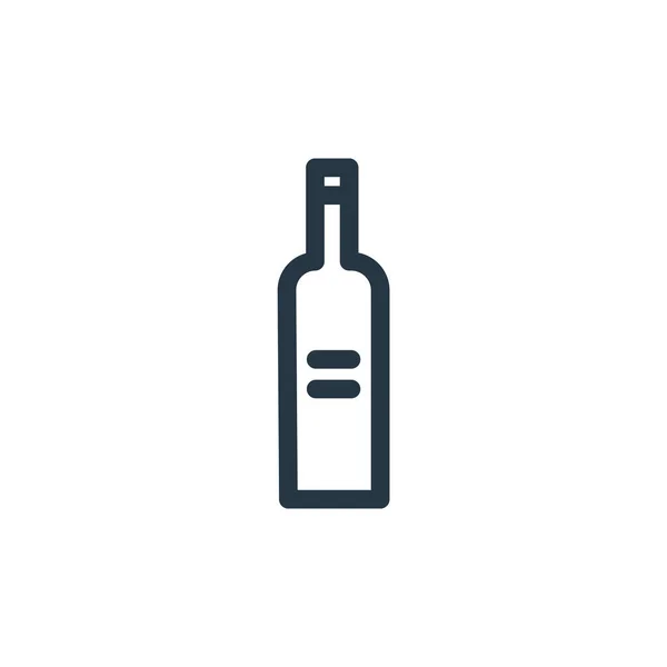 Vetor Ícone Vinho Conceito Diverso Linha Fina Ilustração Vinho Editável — Vetor de Stock
