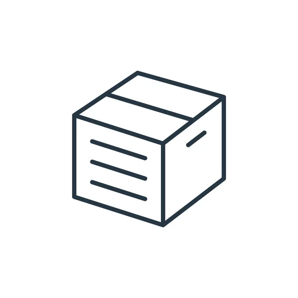 Box Icon Vektor Aus Commerce Konzept Dünne Abbildung Der Box — Stockvektor