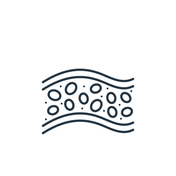 artery icon vector from air pollution concept. Thin line illustration of artery editable stroke. artery linear sign for use on web and mobile apps, logo, print media.