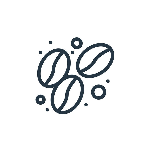 coffee icon vector from food concept. Thin line illustration of coffee editable stroke. coffee linear sign for use on web and mobile apps, logo, print media.