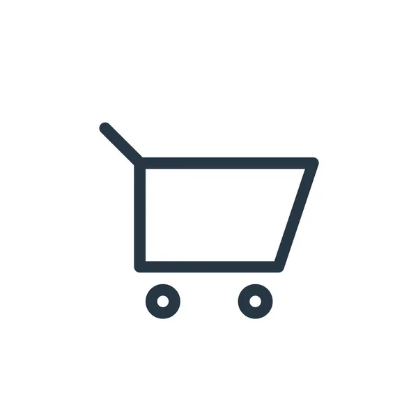 Cart Icon Vector Finance Bank Concept Illustrazione Linea Sottile Del — Vettoriale Stock