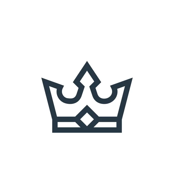 Вектор Иконок Короны Концепции Esports Тонкая Линия Иллюстрации Коронного Редактируемого — стоковый вектор