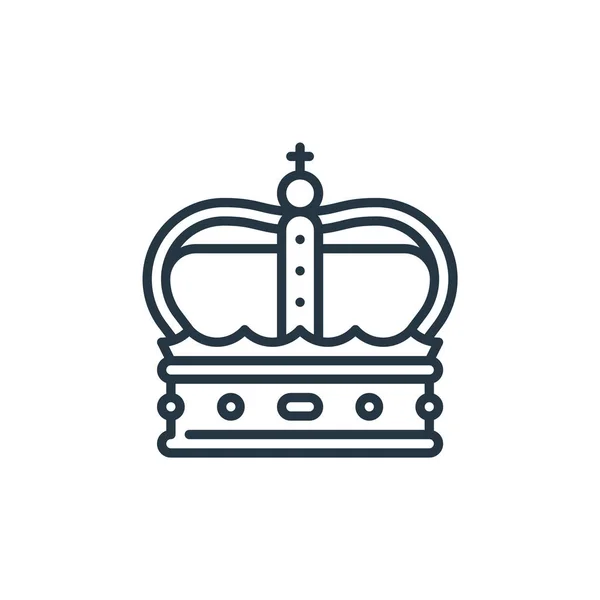 Dutch Crown Icon Vector Holland Concept Тонкая Линия Иллюстрации Голландской — стоковый вектор
