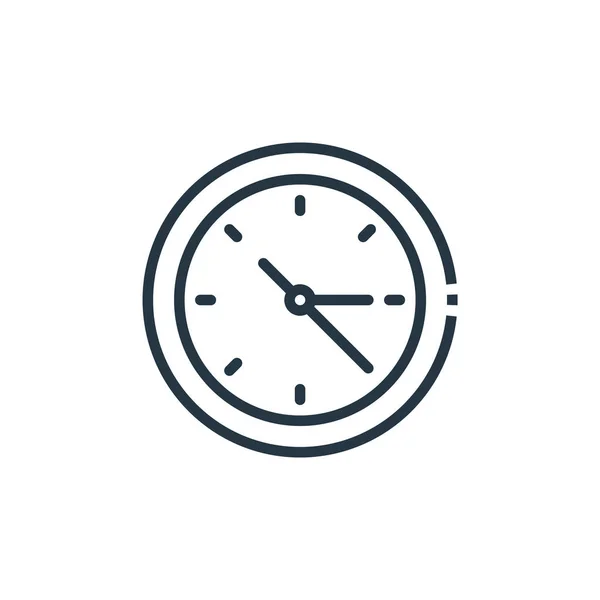 Vector Icono Del Reloj Concepto Muebles Ilustración Línea Delgada Del — Archivo Imágenes Vectoriales