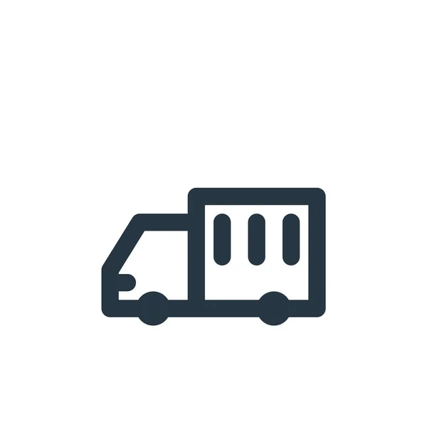 cargo truck icon vector from transportation concept. Thin line illustration of cargo truck editable stroke. cargo truck linear sign for use on web and mobile apps, logo, print media.