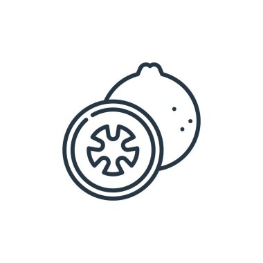 Cinco de mayonez konseptinden guava ikon vektörü. Düzenlenebilir guava felcinin ince bir çizgisi. guava lineer işareti web ve mobil uygulamalar, logo, yazdırma ortam.
