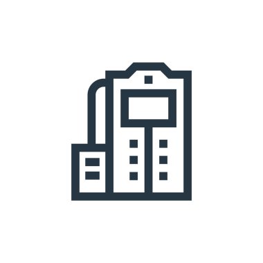 Fütürist teknoloji kavramından kriyojenik ikon vektörü. Kriyojenik düzenlenebilir felcin ince çizgisi. Web ve mobil uygulamalarda kullanmak için kriyojenik doğrusal işaret, logo, yazdırma ortamı.