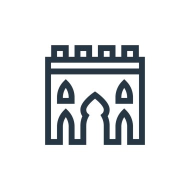 Fas konseptinden bir ikon vektörü. Düzenlenebilir felcin ince bir çizgisi. fes lineer işareti web ve mobil uygulamalar, logo, yazdırma ortam.