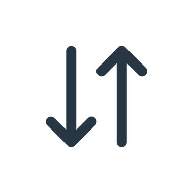 px ağı ve iletişim konseptinden veri transfer simgesi vektörü. Düzenlenebilir veri aktarımı vuruşunun ince çizgisi. Web ve mobil uygulamalarda kullanmak için veri transferi doğrusal işareti, logo, yazdırma 