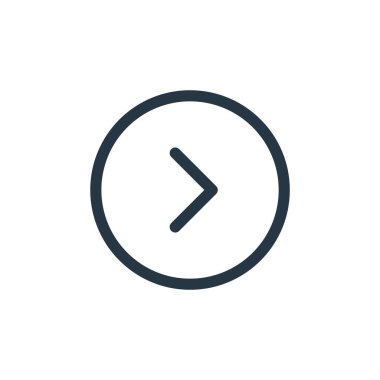 Ui kavramından sonraki ikon vektörü. Bir sonraki düzenlenebilir felcin ince bir çizgisi. Web ve mobil uygulamalarda kullanmak için bir sonraki doğrusal işaret, logo, yazdırma ortamı.