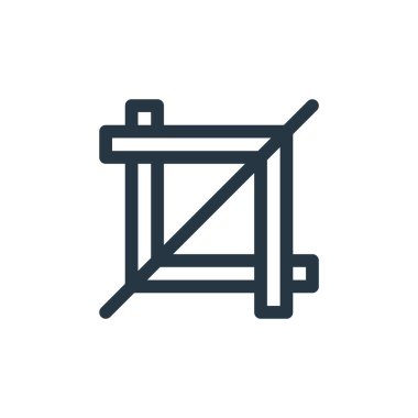 Grafik tasarım konseptinden ekin ikonu vektörü. İnce çizgili düzenlenebilir felç çizgisi. Web ve mobil uygulamalarda kullanmak için doğrusal kırpma işareti, logo, yazdırma ortamı.