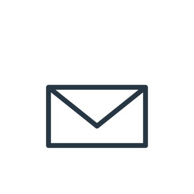 İletişim ve medya konseptinden posta simgesi vektörü. İnce çizgili postayla düzenlenebilir felç çizgisi. Web ve mobil uygulamalarda kullanmak için e- posta doğrusal işareti, logo, yazdırma ortamı.