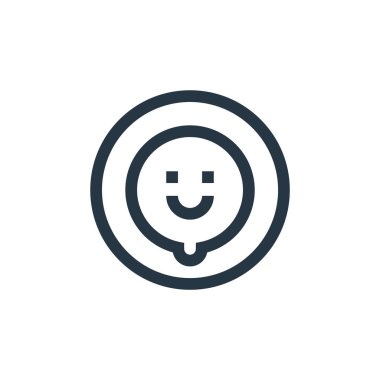 Bebek partisi konseptinden kurabiye ikonu vektörü. Kurabiye yenilebilir felcin ince bir çizgisi. Web ve mobil uygulamalarda kullanmak için çerez doğrusal işareti, logo, yazdırma ortamı.