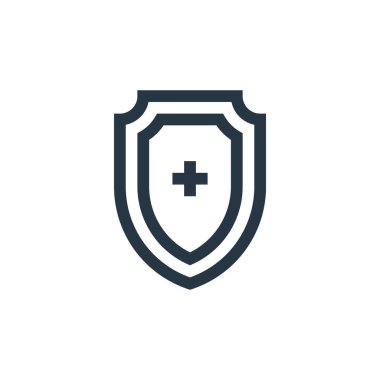 Hemşirelik konseptinden hayat sigortası ikonu. Düzenlenebilir hayat sigortası felcinin ince bir çizgisi. İnternet ve mobil uygulamalar, logo ve yazdırma ortamlarında kullanım için yaşam sigortası doğrusal işareti.