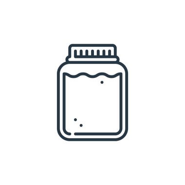 Gıda ve içecek alerjisi konseptinden hardal ikonu taşıyıcısı. Düzenlenebilir hardal vuruşunun ince bir çizgisi. Web ve mobil uygulamalarda kullanmak için hardal doğrusal işareti, logo, yazdırma ortamı.