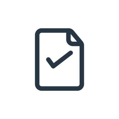 Dosya ve dizin konseptinden seçili simge vektörü. Seçilen düzenlenebilir vuruşun ince çizgisi. Web ve mobil uygulamalarda kullanmak için seçili doğrusal işaret, logo, yazdırma ortamı.