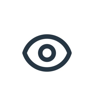 Temel ui kavramından simge vektörünü görüntüle. Düzenlenebilir vuruşun ince bir çizgisi. Web ve mobil uygulamalarda kullanmak için doğrusal işareti görüntüle, logo, yazdırma ortamı.