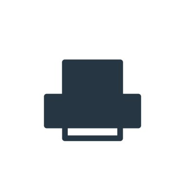 Yazıcı ve faks konseptinden kağıt yazıcı ikonu vektörü. Kağıt yazıcısının düzenlenebilir vuruşunun ince çizgisi. Web ve mobil uygulamalarda kullanmak için kağıt yazıcısı doğrusal işareti, logo, yazdırma ortamı.