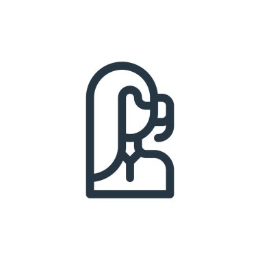 Çağrı merkezi konseptinden çağrı merkezi ikon vektörü. Çağrı merkezinin düzenlenebilir vuruşunun ince çizgisi. Web ve mobil uygulamalarda kullanmak için çağrı merkezi doğrusal işareti, logo, yazdırma ortamı.