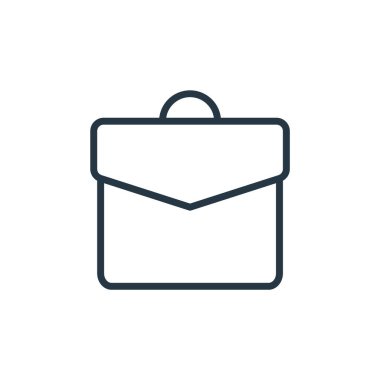 Ofis konseptinden valiz ikonu vektörü. İnce çizgili, düzenlenebilir bavul darbesi. bavul doğrusal işareti web ve mobil uygulamalarda kullanım için, logo, yazdırma ortamı.