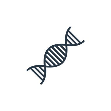 Sağlık konseptinden DNA yapı ikonu vektörü. DNA yapısı düzenlenebilir felcin ince çizgisi. Web ve mobil uygulamalarda kullanmak için DNA yapısı doğrusal işareti, logo, yazdırma ortamı.