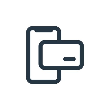 Ödeme ikonu ekommerce ui konseptinden. Düzenlenebilir inmenin ince çizgisi. Web ve mobil uygulamalarda kullanım için ödeme doğrusal işareti, logo, yazdırma ortamı.