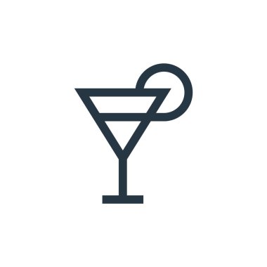 Anneler Günü konseptinden bir ikon vektörü. İnce çizgili, düzenlenebilir felç çizgisi. Web ve mobil uygulamalarda kullanmak için doğrusal kokteyl işareti, logo, yazdırma ortamı.