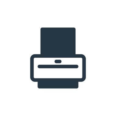 Yazıcı ve faks konseptinden mürekkep püskürtme simgesi vektörü. Düzenlenebilir mürekkep darbesinin ince bir çizgisi. Web ve mobil uygulamalarda kullanmak için inkjet doğrusal işareti, logo, yazdırma ortamı.