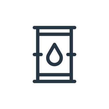 Sürdürülebilir enerji kavramından ekolojik yakıt ikonu vektörü. Eko yakıtı düzenlenebilir vuruşunun ince çizgisi. Web ve mobil uygulamalarda kullanmak için eko yakıt doğrusal işareti, logo, yazdırma ortamı.