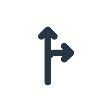 Ok konseptinden ok simgesi vektörü. Okun düzeltilebilir vuruşunun ince çizgisi. Web ve mobil uygulamalarda kullanmak için ok doğrusal işareti, logo, yazdırma ortamı.