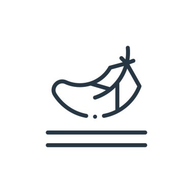 Kumaş özelliklerinden tüy ikonu vektörü. Tüylü, düzenlenebilir felcin ince çizgisi. Web ve mobil uygulamalarda kullanmak için tüy doğrusal işareti, logo, yazdırma ortamı.