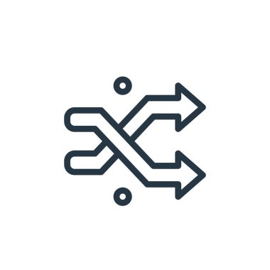 Karışık kavramdan simge vektörünü karıştır. Düzenlenebilir darbenin ince bir çizgisi. Web ve mobil uygulamalar, logo ve yazdırma ortamlarında kullanmak için doğrusal imzayı karıştır.